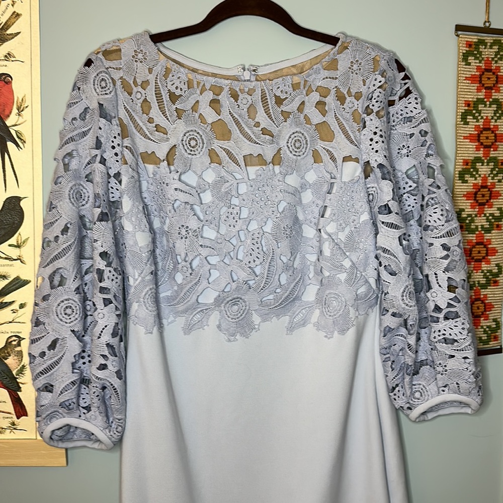 Lauren Ralph Lauren Lace Sheath Dress in Lilac - Picture 2 of 6
